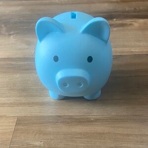 Cute Blue Piggy Bank - Fun Kids Coin Bank